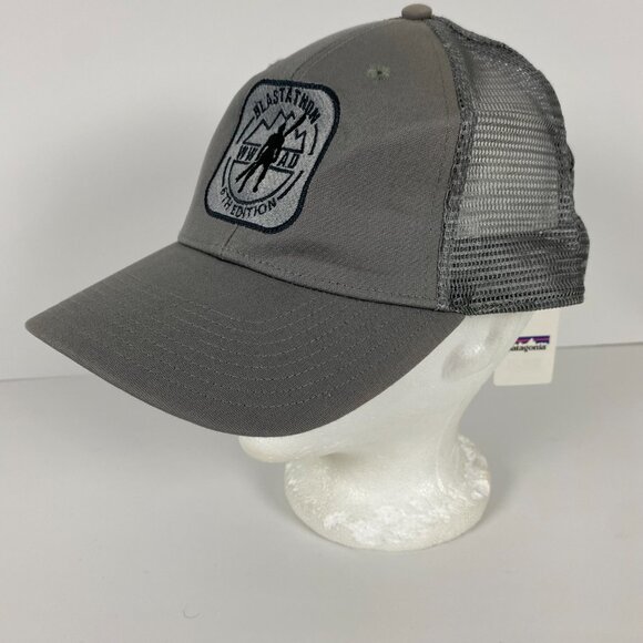 NWT Patagonia Hat Blastathon 5th Edition WWAD Snapback Logo Trucker Cap Gray - Picture 1 of 13